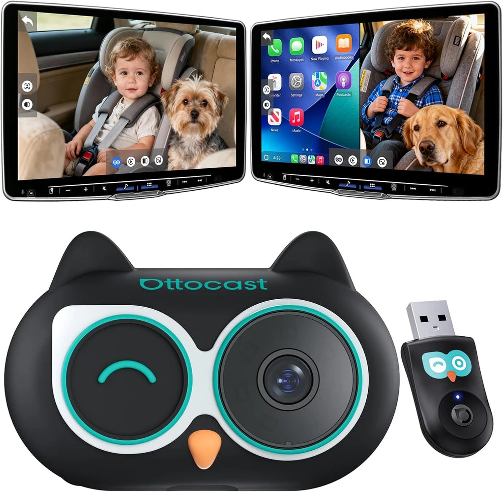 OTTOCAST™ Baby Car Camera & Wireless CarPlay Adapter