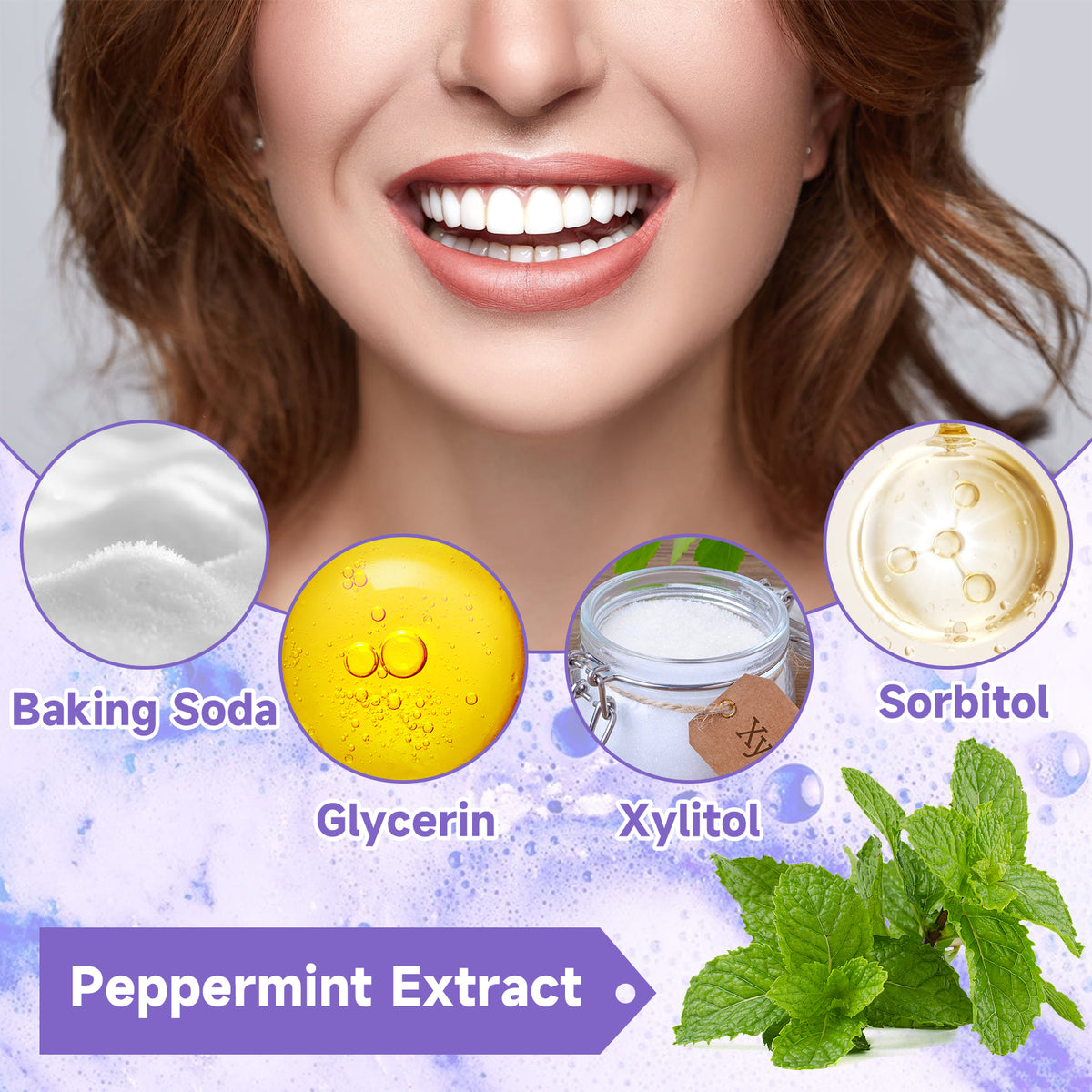 Revitalize Your Smile with Jaysuing Purple Tooth Whitening Toothpaste - Brighten Teeth, Eliminate Stains, and Freshen Breath!
