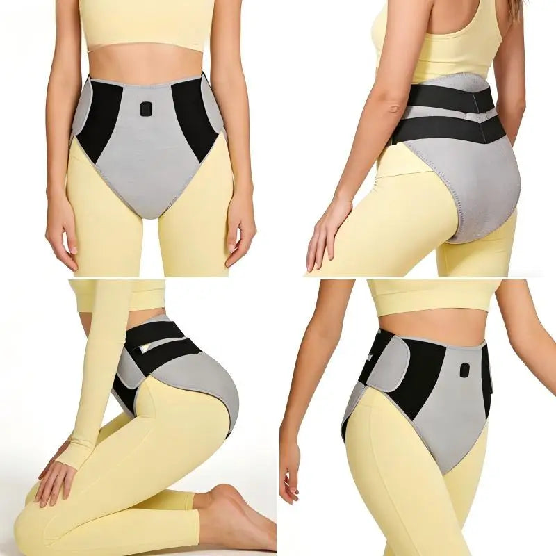Red Light Heating Women'S Underwear with Abdominal Massager Relieves Abdominal Pain Cold Uterus Menstrual Cramps Warm
