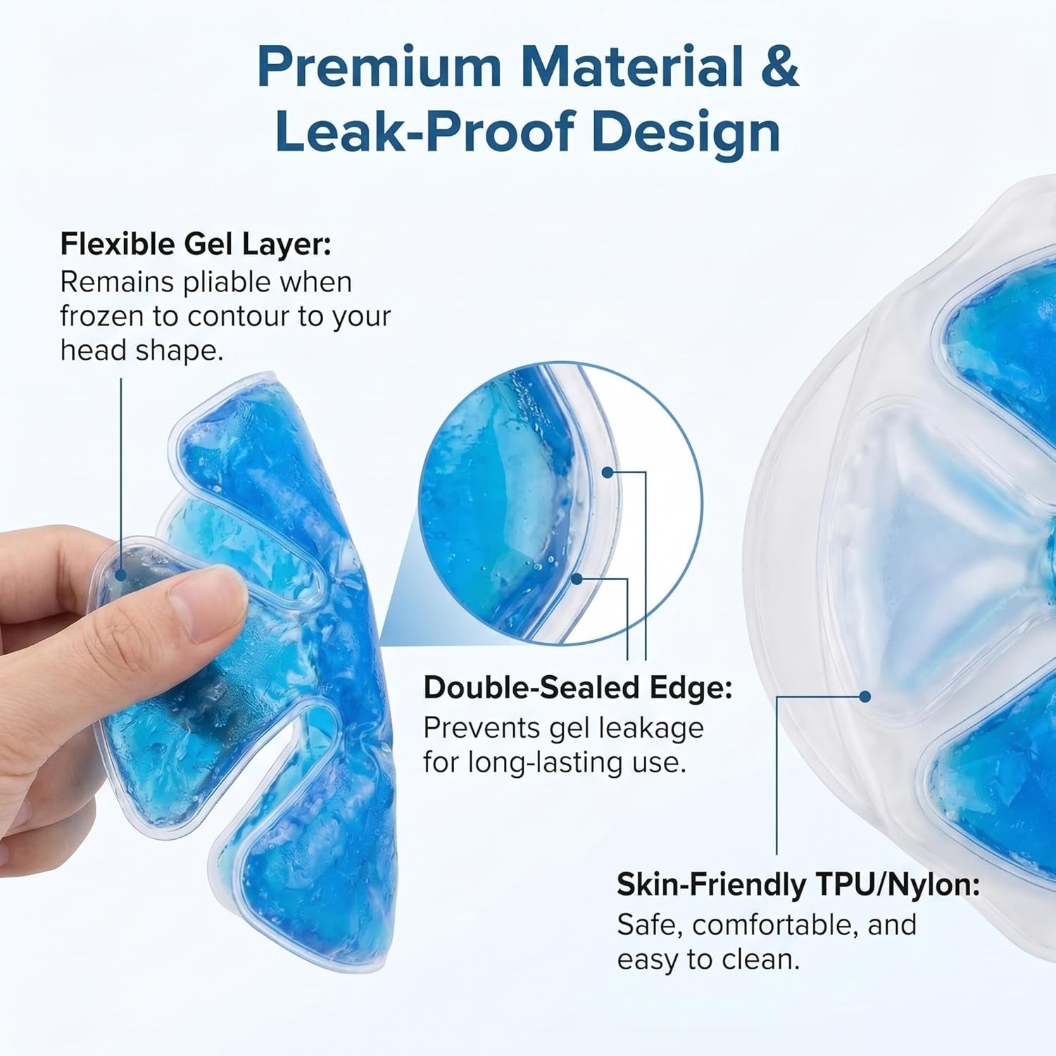  ChillCap™  Hat insert Gel Cooling Pack (Blue (2 Pack)
