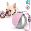 Portable Pet Dog Water Bottle with Silicone Collapsible Bowl, 10 Oz 