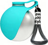 Portable Pet Dog Water Bottle with Silicone Collapsible Bowl, 10 Oz 