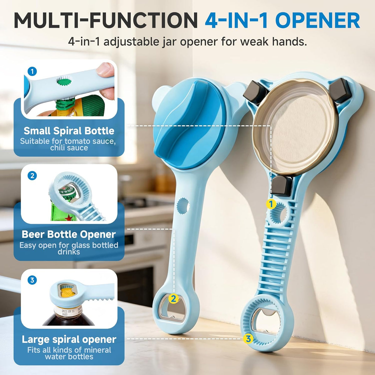 TwistCap™ - 4-in-1 Multi-Function Jar Opener 