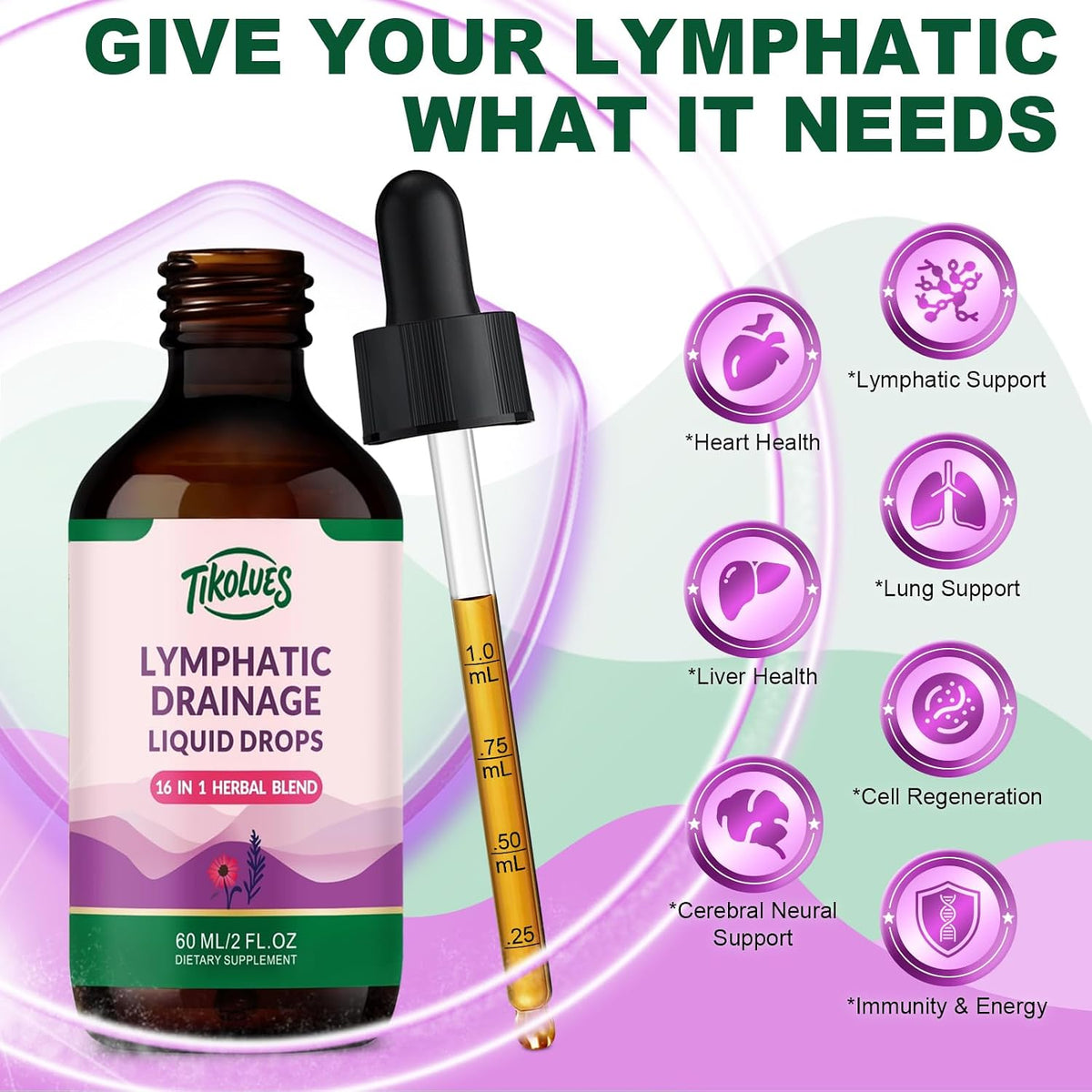 Tikolves Lymphatic Drainage Drops