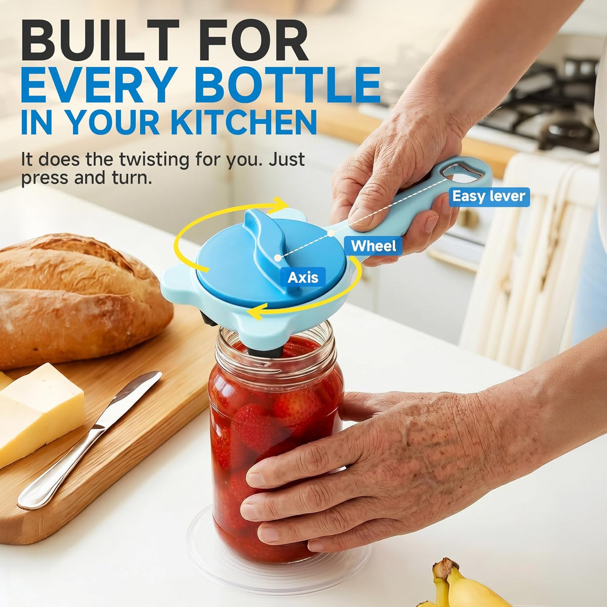 TwistCap™ - 4-in-1 Multi-Function Jar Opener 