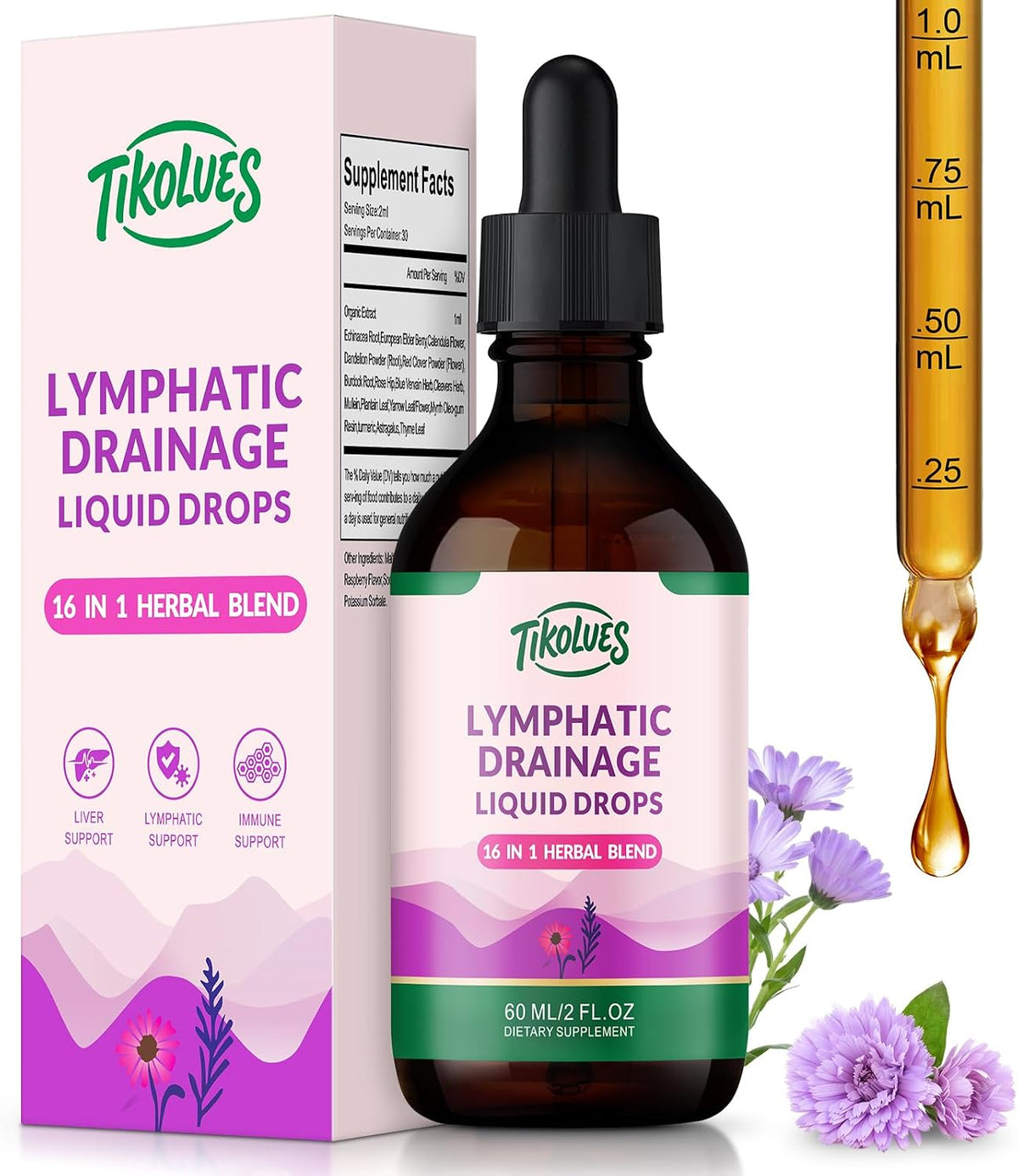 Tikolves Lymphatic Drainage Drops