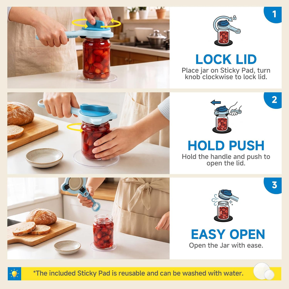TwistCap™ - 4-in-1 Multi-Function Jar Opener 