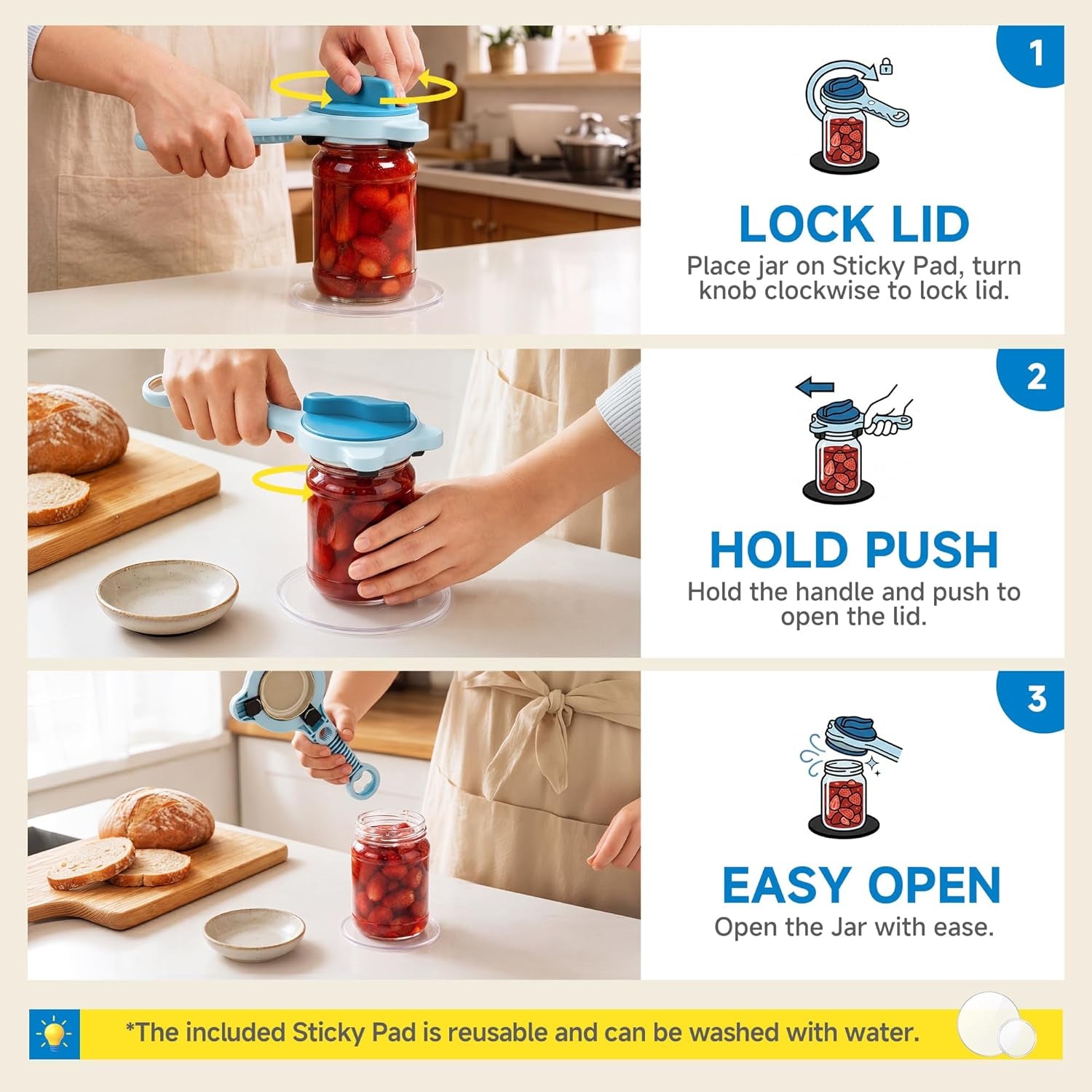 TwistCap™ - 4-in-1 Multi-Function Jar Opener 