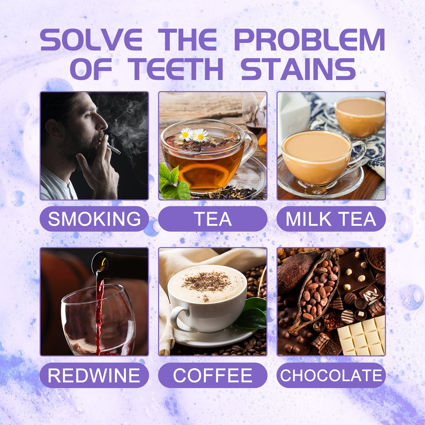 Revitalize Your Smile with Jaysuing Purple Tooth Whitening Toothpaste - Brighten Teeth, Eliminate Stains, and Freshen Breath!