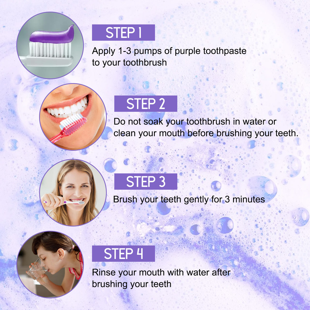 Revitalize Your Smile with Jaysuing Purple Tooth Whitening Toothpaste - Brighten Teeth, Eliminate Stains, and Freshen Breath!